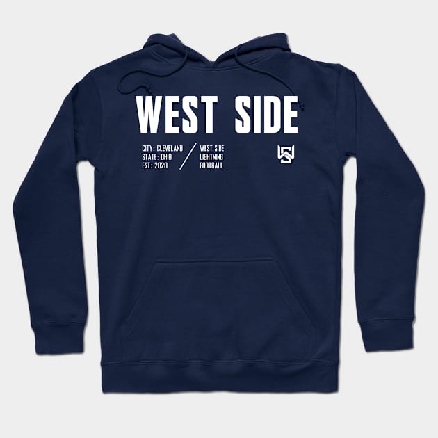 West Side Lightning Football Hoodie by twothree